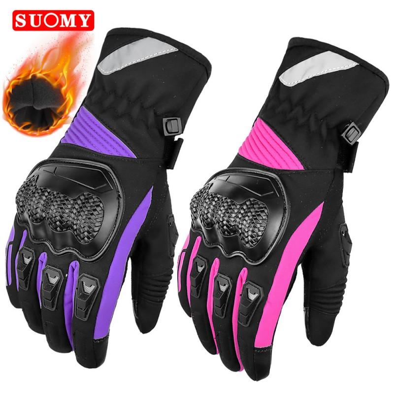 Windproof Waterproof Motorcycle Gloves Winter Riding Skiing Outdoor Use Warm Thick Insulated Unisex