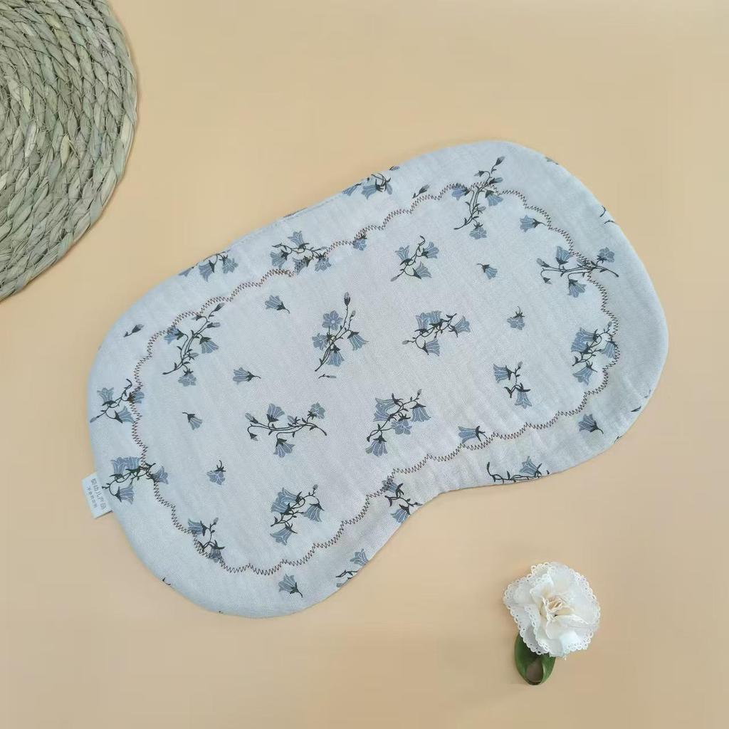 Oreiller pour bébé double face en forme de nuage, pour nouveau-né 0-6 mois, avec housse supplémentaire en coton et gaze.