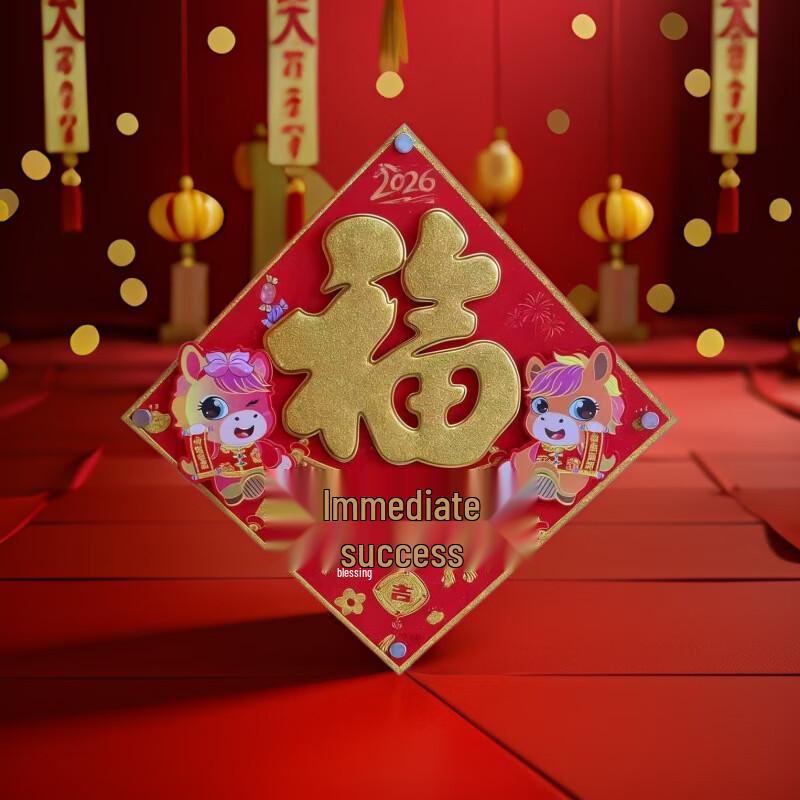 

New Year Fu Character Door Stickers