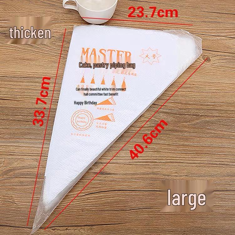 Disposable Piping Bag Nozzle Set for Cream, Meringue, Cookies, Cake Baking - Home & Commercial Use.