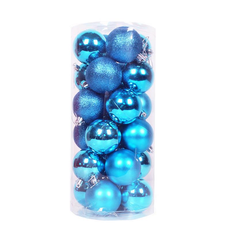 24-Pack Christmas Tree Ornaments: 3cm-4cm Electroplated Plastic Balls In Assorted Irregular Shapes