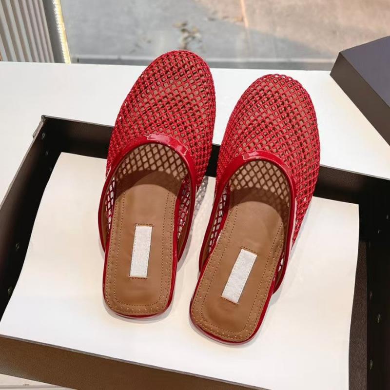 Semi-new women's thick and breathable shoes outer wear and temperament bag head mesh semi-cool slippers