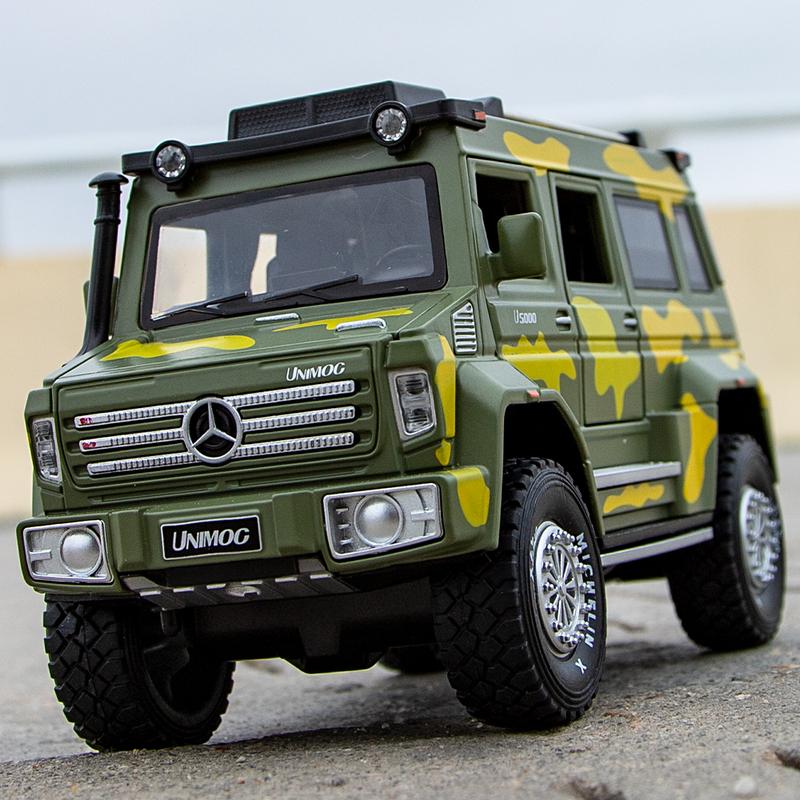 

1:24 Unimog U5000 RV ORV Внедорожник Motorhom Alloy Модель автомобиля Литье под давлением &; Игрушечные машинки Игрушечные машинки Детские игрушки Для детей Подарки