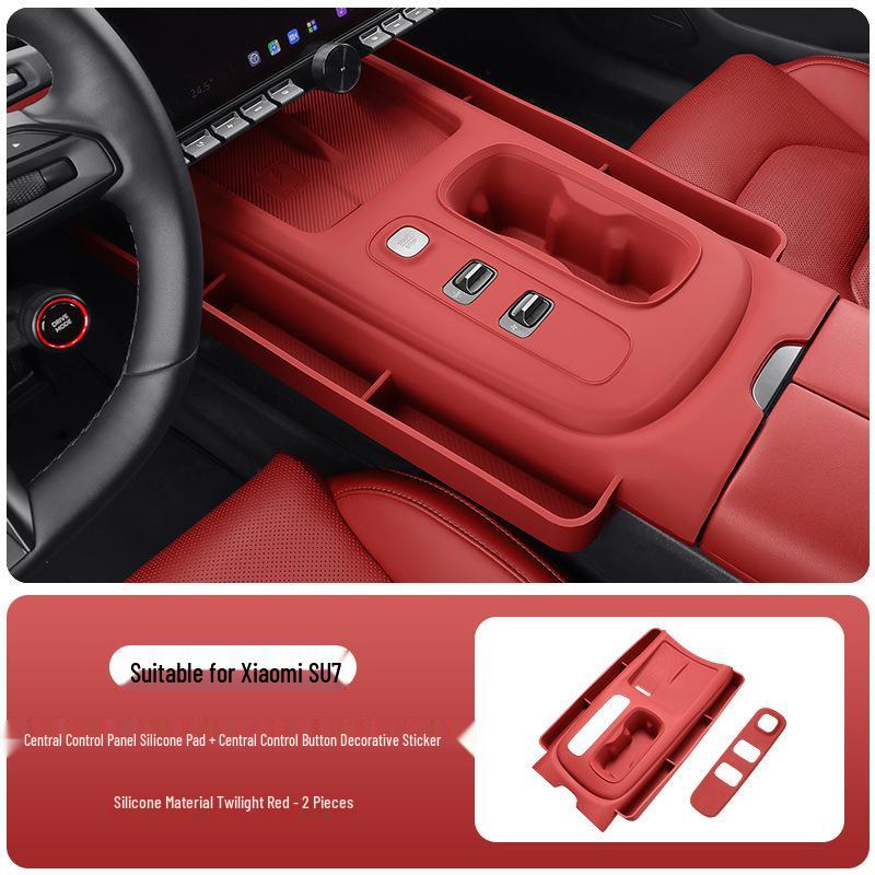 Silicone Non-slip Protective Sticker for Xiaomi SU7 Central Control Panel Interior Accessories