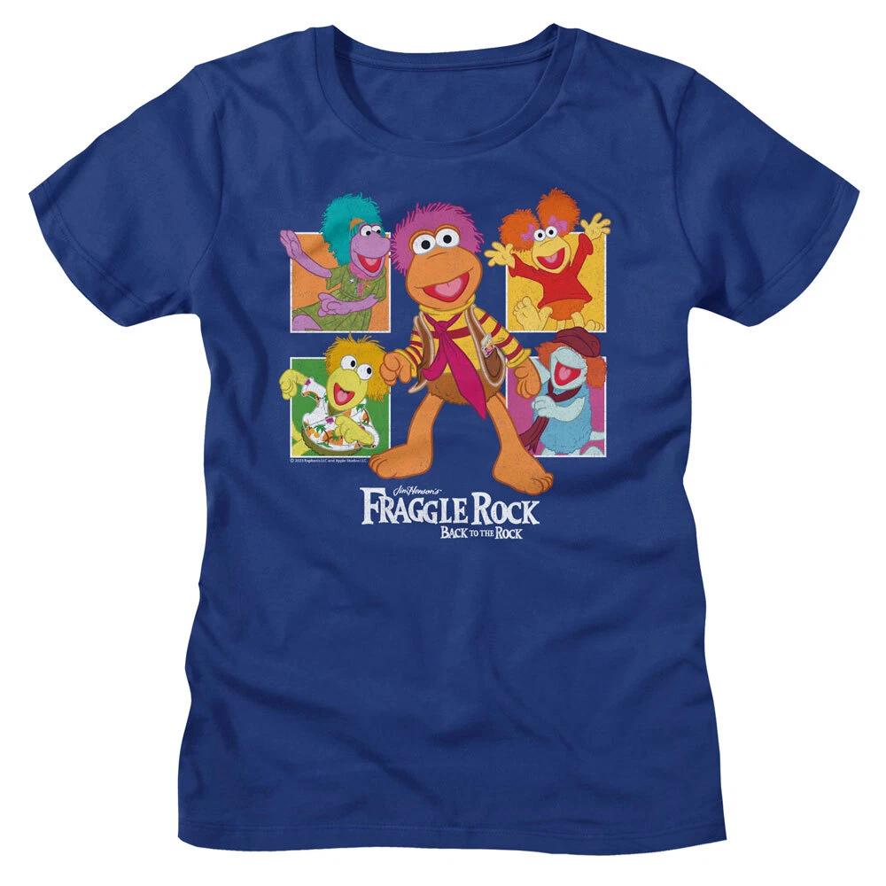 Fraggle Rock Puppets Gobo Mokey Wembley Boober & Red Photo Block Women s T Shirt S