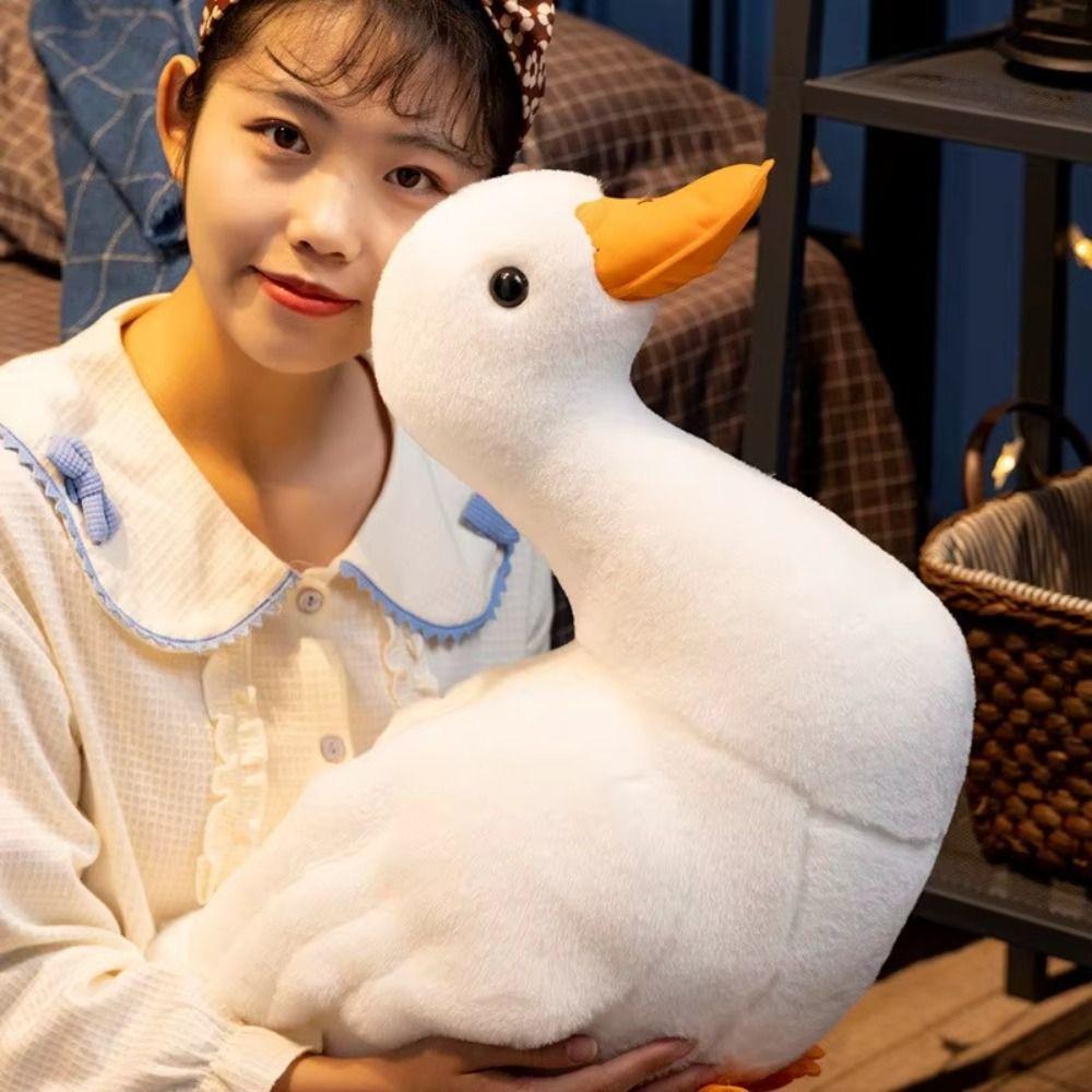 Stuffed Animal White Goose Stuffed Realistic Simulated Duck Toy Duck Plush Toy  Home Decor