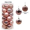 24Pcs 3cm Christmas Balls Christmas Tree Decoration Xmas Hanging Tree Pendants Home Party Christmas Tree Decor New Year Gifts