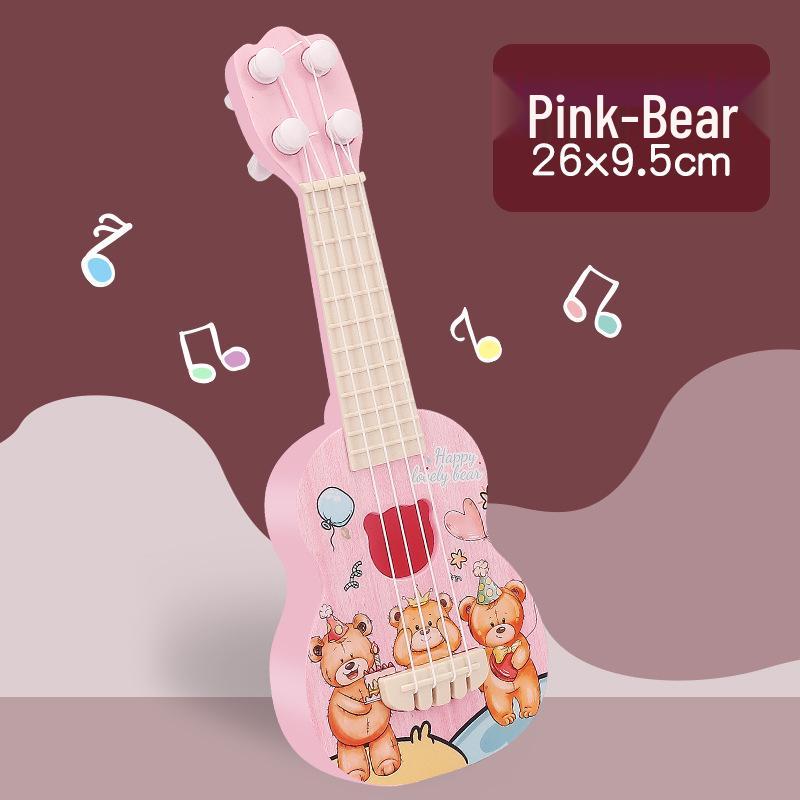 Astronaut-Themed Children's Ukulele: Playable Beginner's Four-String Guitar Toy