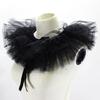 Vintage Mädchen Jabot Kragen Hals Viktorianischer Rüschenkragen mit Selbstbindeband
