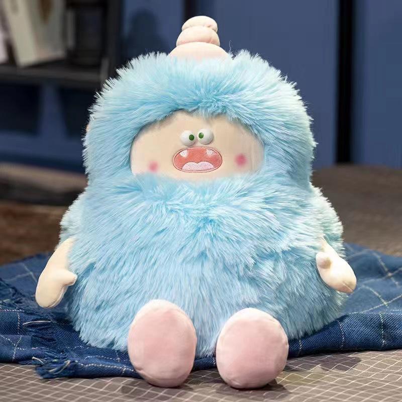 New Style of Long-haired Monster Doll Monster Doll Plush Toy Cartoon Funny Rag Doll Pillow Girl