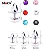 Crystal Silver Metal Backyard Stainless Steel Plug Anal Hitch S M L
