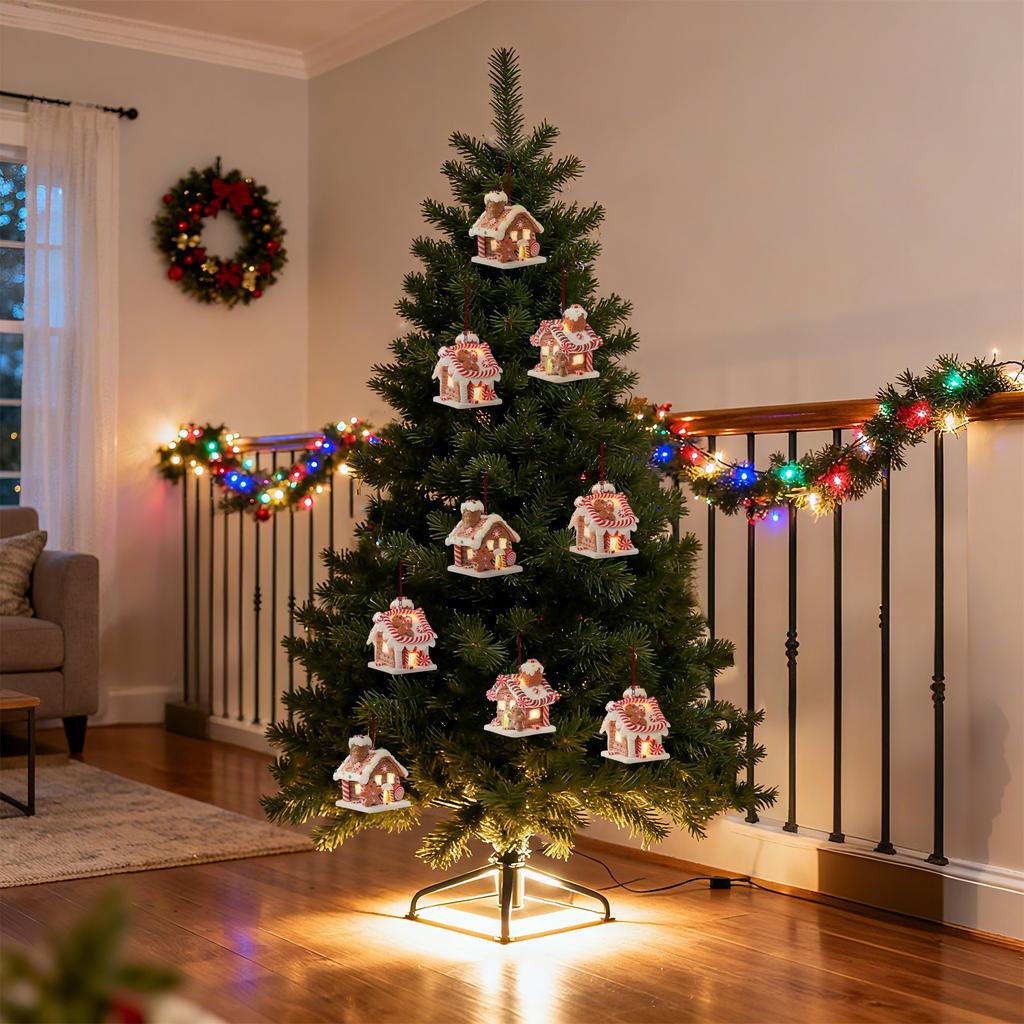 Christmas Decoration: Glowing Little House, Christmas Gifts: Soft  Tale Candy House, Atmosphere Display Items