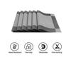 SilverGray Dining Table Placemats Set - Washable & Non-Slip 6 pcs