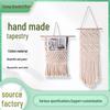 Bohemian Cotton Thread Tapestry: Woven Tassel Wall Hanging & Decoration
