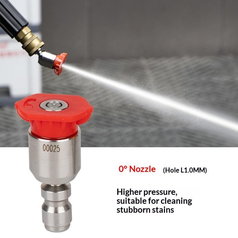 High Pressure Washer Turbo Nozzles 1/4'' Quick Connect Rotary Spray Jet Tip For Car Cleaning Patio - Efficient Cleaning