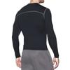 Men's Winter Quick-Dry Fleece Compression Tights & Long Sleeve Sportswear for Running & Basketball.