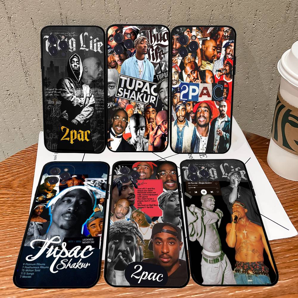 American Rapper T-Tupac S-Shakur Phone Case For Iphone 17 Air 16 15 14 13 12 11 Pro Max 16 15 14 Plus TPU Soft Case