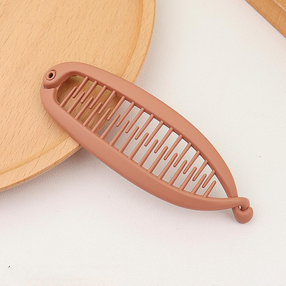 Multi-Sizes Fish Shaped Hair Clip Claw Ponytail Holder for Women Girls Banana Clips Crabs Black Women Hair Styling Accessories