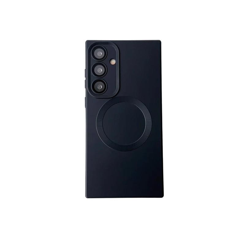 Suitable for Samsung S24 Ultra Mobile Phone Case Anti Fall S23 Silicone Skin Feeling S22plus Magnetic Suction Full Pack Protective Case 21