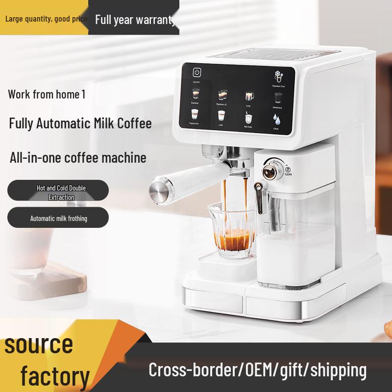 Italienischer Smarter Milchaufschäumer & Espressomaschine mit Farb-Touchscreen - Heimisches Hochdruck-Halbautomatisches System