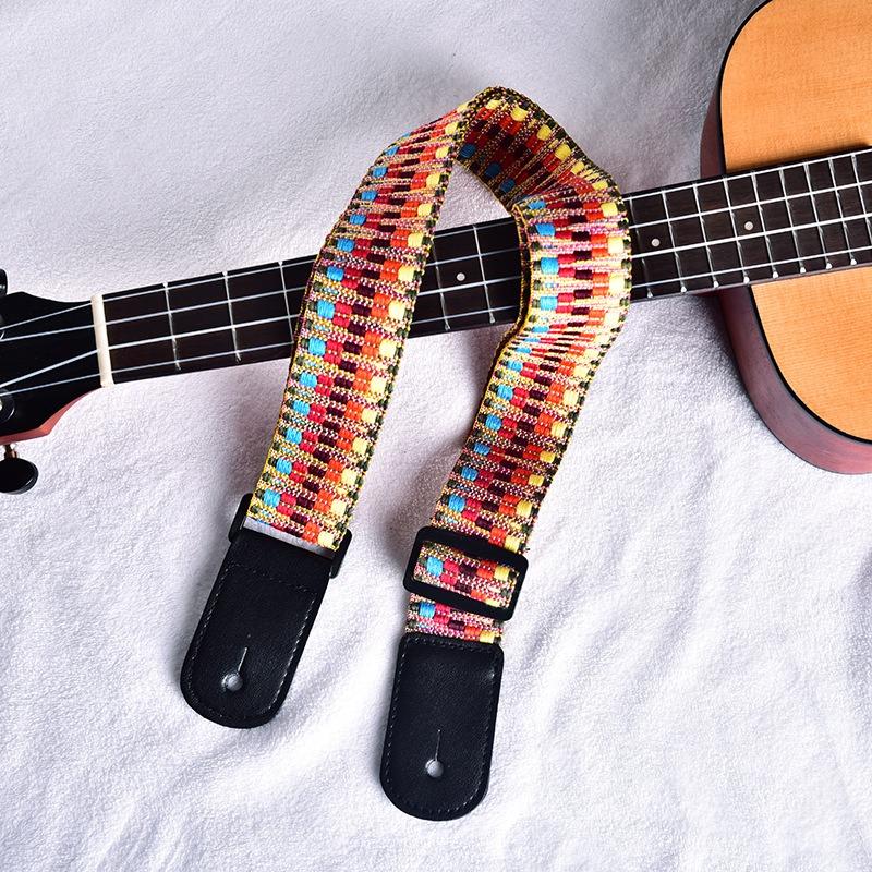 Ethnic Style Weaving Electric Guitar Strap Acoustic Guitar Strap Electric Bass Ukulele Universal Strap Guitar Accessories