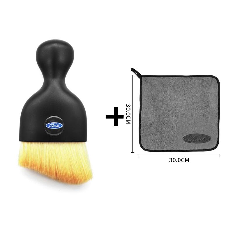 For Ford Ranger Focus Kuga Mustang Mondeo Fusion Microfiber Rag Car Wash Towel Cleaning Drying Cloth Cleaning Brush Accessories AY3