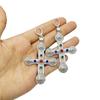 Retro French Cross Earrings: Light Luxury Fashion, European-American Style, Trendy Niche Personality