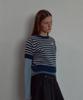 Leteoli Lr Stripe Half Knit_Navy