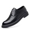 Sommer hohle Lederschuhe 8cm innere Höhenerhöhung Brock atmungsaktive Business-Kleiderschuhe Herrenboden 6cm Hochzeit Bräutigam Herrenschuhe