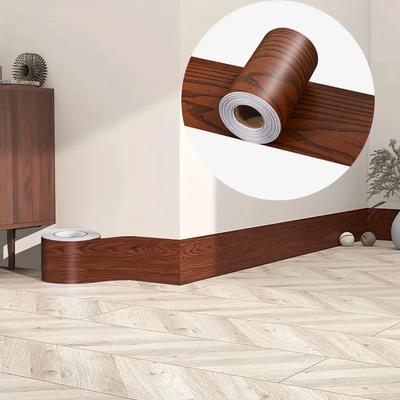 New 1 Roll 10CM*5M Skirting Line Wall Sticker Self-adhesive Wall Sticker Door Frame Kitchen Living Room Windowsill Bathroom Tile