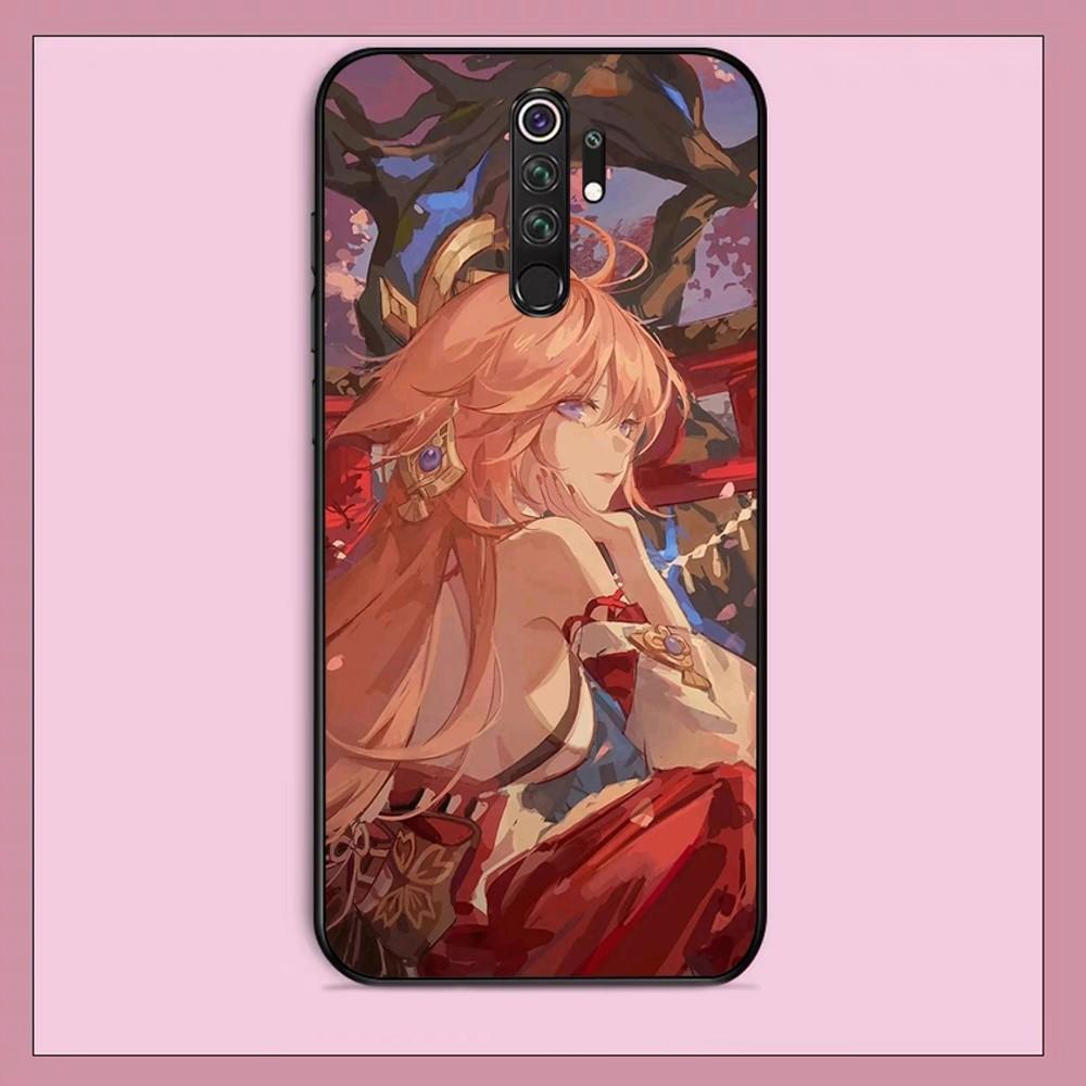 Genshin Impact Yae Miko Phone Case For Redmi Note 4 X 5 A 6 7 8 T 9 9S 10 11 11S 11Epro Poco M3 Pro