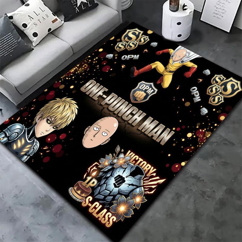 Onepunch Man Carpet Rug For Living Room Bedroom Home Sofa Decoration Kids Play Nonslip Floor Mat