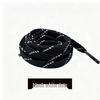 Diagonal Dots Flat Shoelaces, 1cm Wide, Double Stripe for Sports, Casual, Canvas, and Board Shoes.