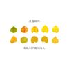1roll/50pcs Yellow Autumn Leaves Series, Creative Plant Stickers for Hand Account Decoration