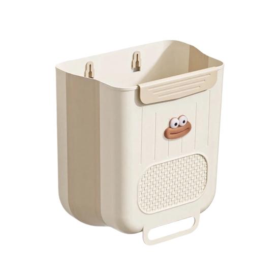 Składany Mini Kosz na Śmieci do Zawieszenia na Drzwiach Szafki Kosz na Odpady Kuchenne Składany Kosz na Śmieci pod Zlew do Kuchni Łazienki