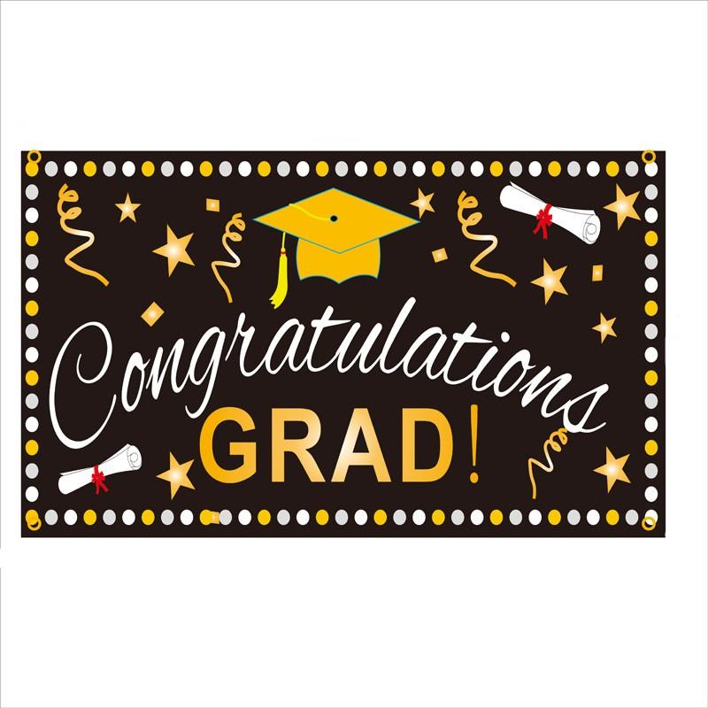 Banery ukończenia szkoły 2021 Gratulacje Grad - baner na przyjęcie z okazji ukończenia szkoły Zdjęcie tła