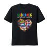 Hispanic Heritage Month All Countries Flag Heart Hands T Shirt Black Vintage Washed Comfortable Soft Streetwear Fashion