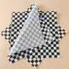 50 Stück 18x18cm Quadratische Ölbeständige Papiere Klassisches Karomuster Backen Kuchen Brot Sandwich Verpackung Ölabsorbierende Gebäckunterlagen