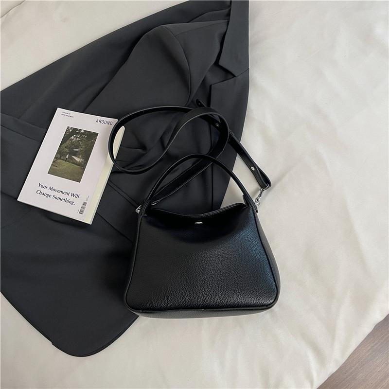 Silver Clutch Bag Fashion Handbag Large Capacity Bucket Crossbody Bag Women Simple Portable Tote Lady Adjustable Shoulder Bags