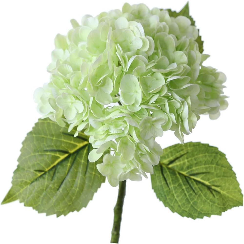 Silk Material Artificial Hydrangea Bouquet Wedding Hydrangea Stems  Office Decoration