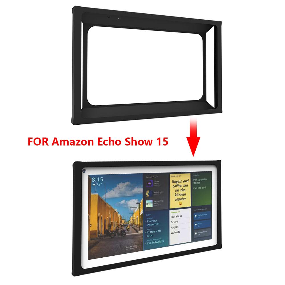 Smart Display Screen Frame Holder Protective Case Monitor Frame Cover Silicone Drop Protection Case for  Echo Show 15