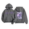 Kids Fashion Women's Lightweight Long Sleeve Zipper Hoodie Printed Hoodie With Pockets