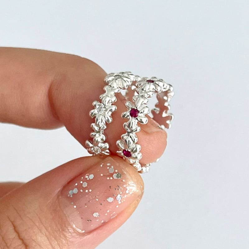 

NUDOOR [birthstone] Floral embrace ring no.13 December Tanzanite