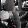 Car Steering Wheel Cover For Tesla Model 3 Y 2017- ized Carbon Fiber Suede DIY Steering Wrap Car Interior Accessories