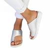 Flat bottom slope heel cool slippers women's summer new cover toe light bottom thick sole outer wear women's sandals