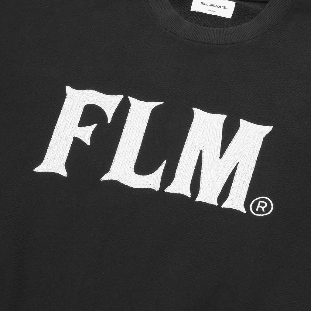 FILLUMINATE Flm Stitch Logo Sweatshirt - Black