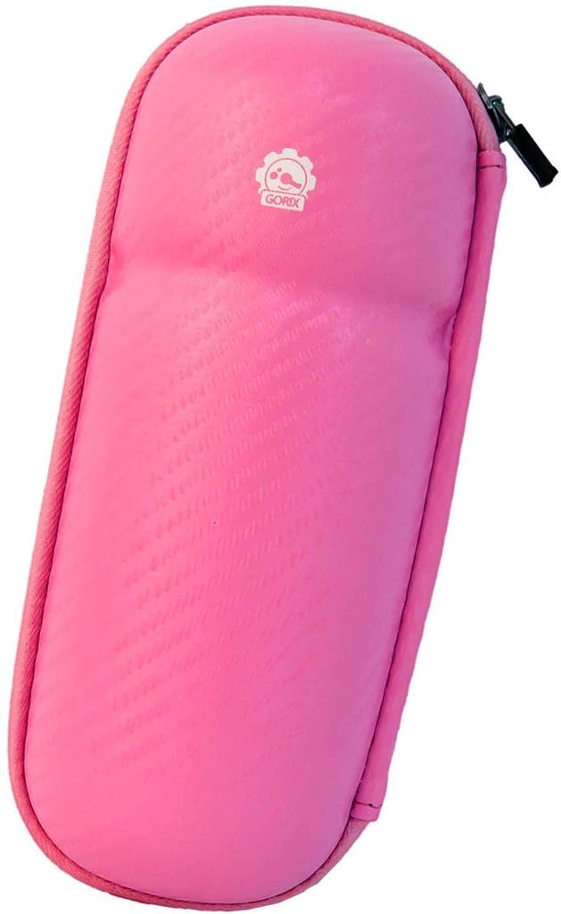 GORIX Bicycle Tool Case Waterproof Zip Carbon Pattern Tool Bottle Tool Box GX-1021 (Pink)