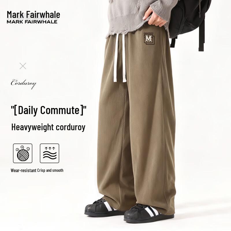 

Mark Fairwhale Men s Retro Corduroy Straight-Leg Casual Pants 3XL