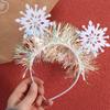 Color Ribbon Christmas Snowflake Headbands Wear-resistant Cosplay Headbands  Party Favors