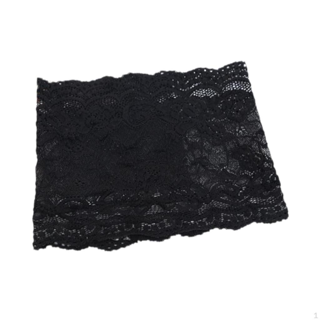 Thigh Bands Non Slip Lace Comfortable Sock Wrap for Skirts Dresses Underwear 47cmx55cm